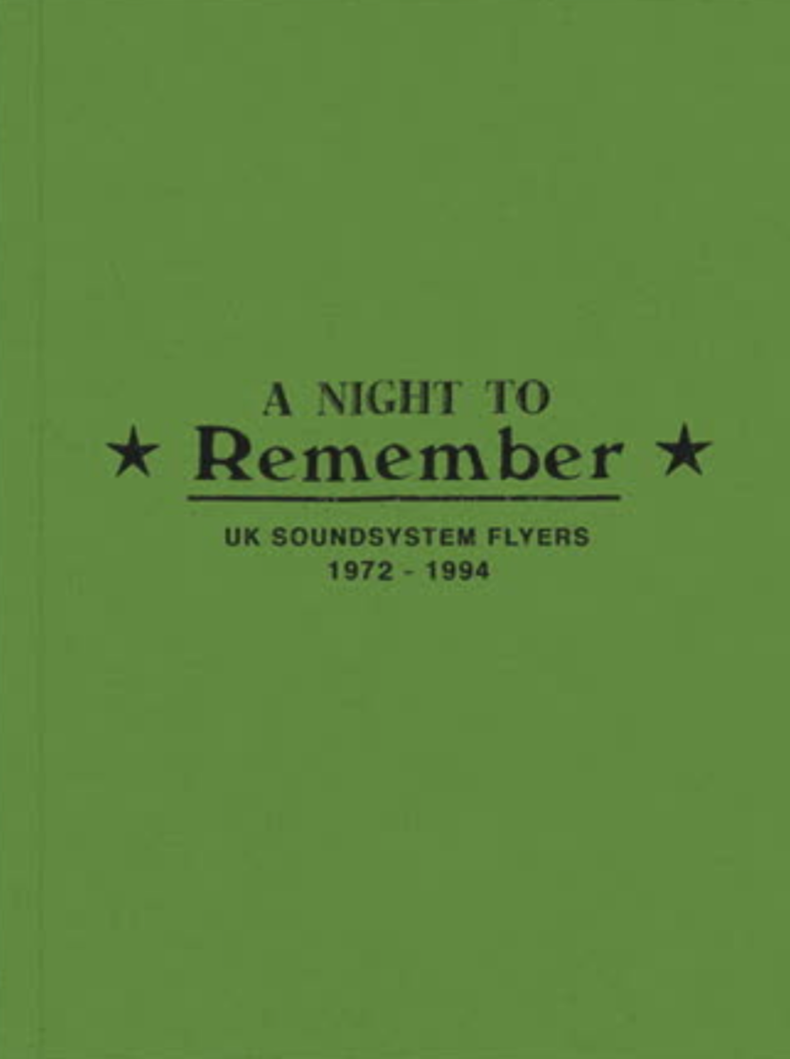 A Night to Remember: UK Soundsystem Flyers 1972-1994 – 20k and a
